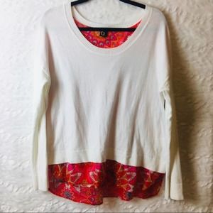 Beautiful sweater with sheer undershirt large B18